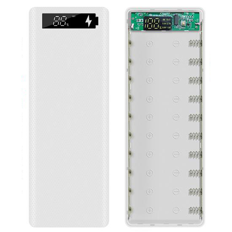 Hộp Sạc Dự Phòng Tự Lắp Ráp Sức Chứa 10 Pin 18650 Có Màn Hình Lcd Tiện Dụng | BigBuy360 - bigbuy360.vn