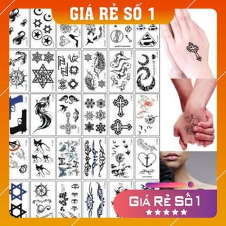 Set ,bộ,gói 5 miếng dán hình xăm nước tatoo xăm tạm thời cực độc, cực đẹp