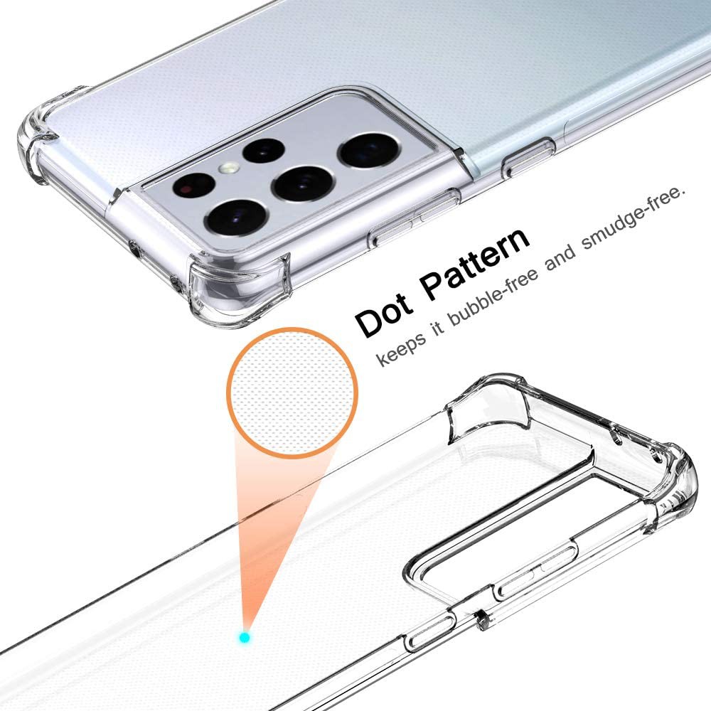 Ốp lưng mềm trong suốt chống sốc cho Samsung Galaxy S8 S9 S10 S20 S21 S22 Plus Note 8 9 10 20 Ultra