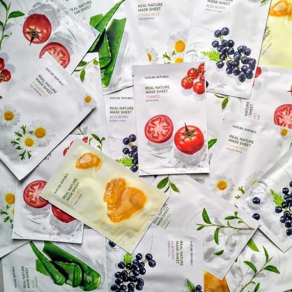 Mặt Nạ Dưỡng Da Nature Republic Real Nature Mask Sheet Hàn Quốc - Miếng 23ml