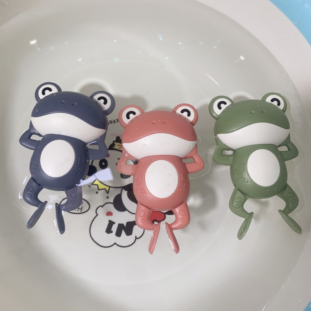 Mùa hè nóng phong cách nổi ếch tắm đĩa đồng hồ rùa tắm phòng tắm bé bơi nước đồ chơi