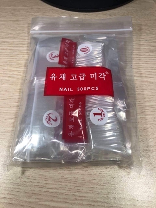 Móng nối, móng úp size 0-9( bịch 500 móng)