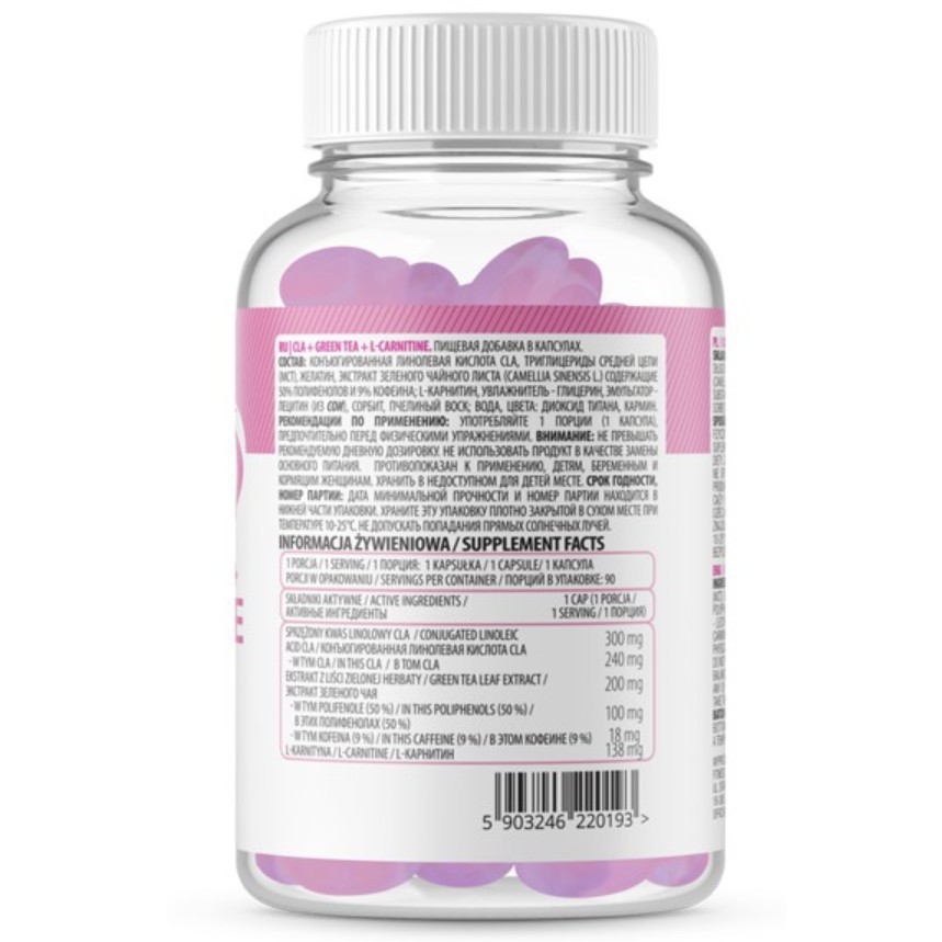 VIÊN UỐNG GIẢM MỠ OSTROVIT CLA + GREEN TEA + L-CARNITINE 90V | BigBuy360 - bigbuy360.vn