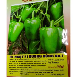 HẠT ỚT NGỌT F1 - GÓI 10 HẠT