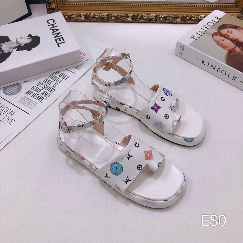 Sandal xỏ ngón MAILIAA đế xuồng 3 phân siêu nhẹ quai bảng in họa tiết