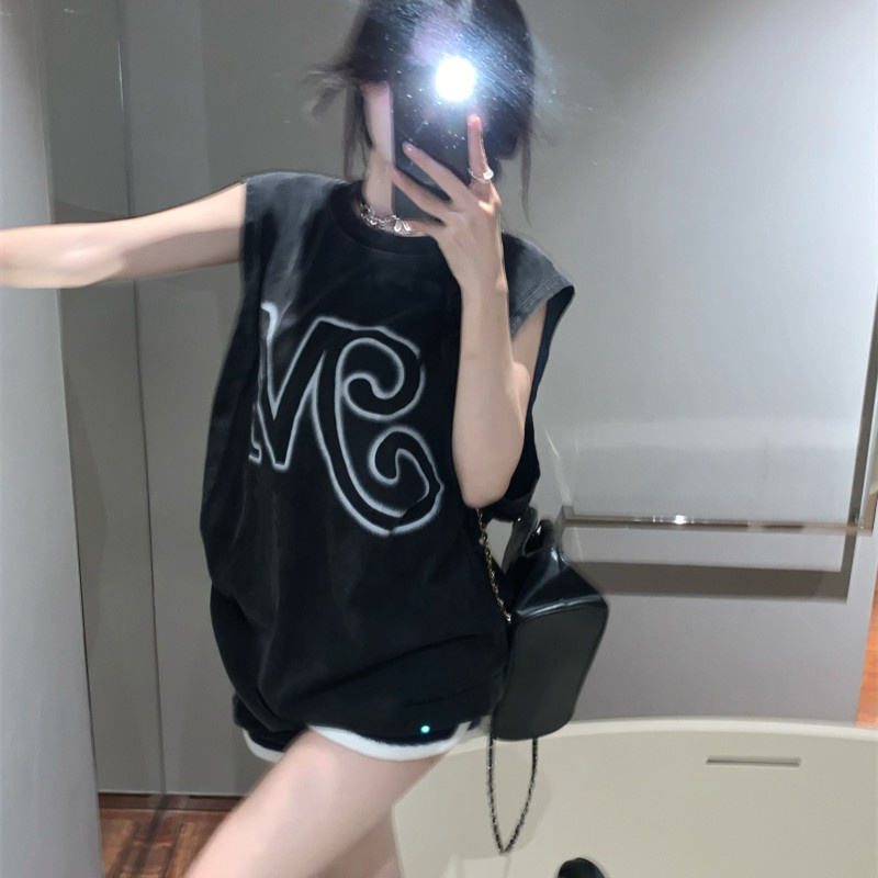 Áo Thun Sát Nách Dáng Rộng Kiểu Hip-Hop Cá Tính