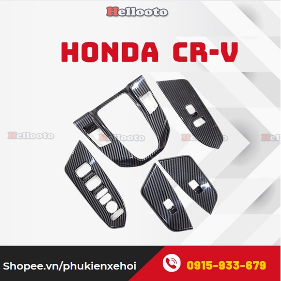 Ốp Nội Thất Cho Xe Honda CRV 2018 2019 2020 2021- 5 chi tiết