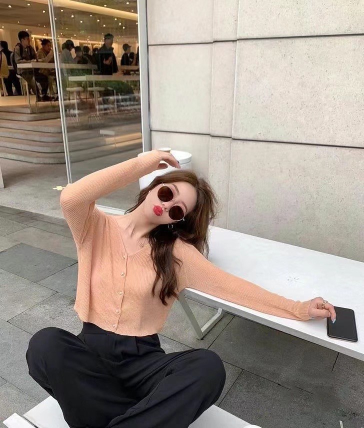 Áo Khoác Cardigan Nữ Cổ Chữ V Chống Nắng Thời Trang