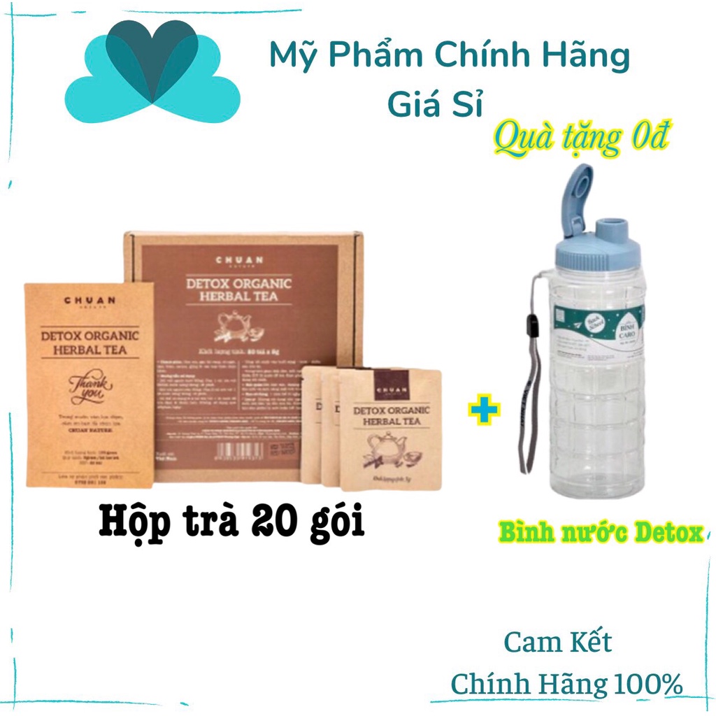 Trà Thải Độc Chuan Nature Detox Organic Herbal Tea Hộp 20 Gói*5g