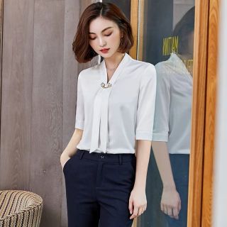 Áo sơmi lụa Oriana