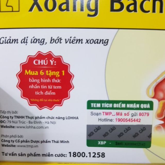 Xoang bách phục hộp 20 viên ( nhắn tin tích điểm 6h tặng 1h)