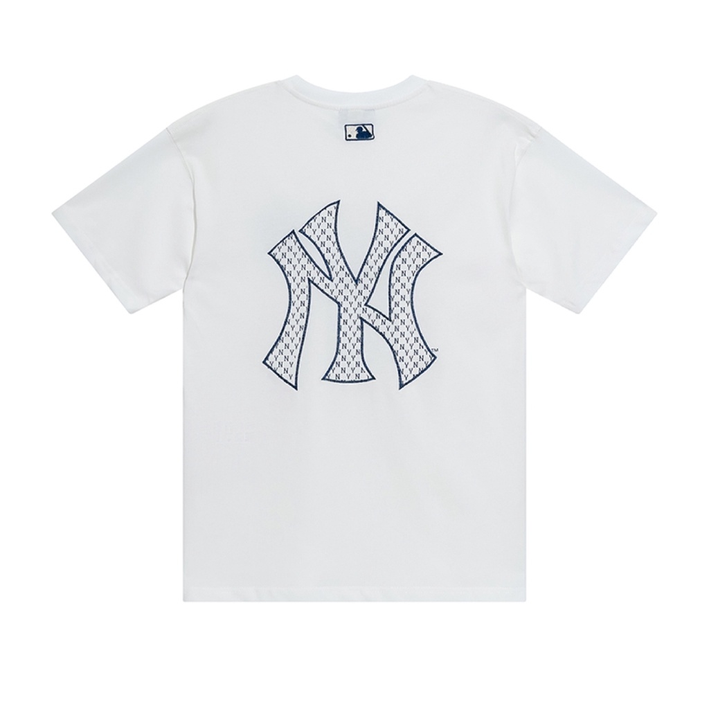 ❤❀  ❤ Áo Thun Cotton Ngắn Tay Thêu Họa Tiết MLB NY Cá Tính Cho Nam Nữ