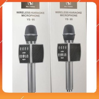 ✅GIÁ RẺ✅ Mic không dây Karaoke Bluetooth  YS-95 Tích Hợp Loa Bass Không Dây Dùng Hát Tại Nhà Hoặc Livetream
