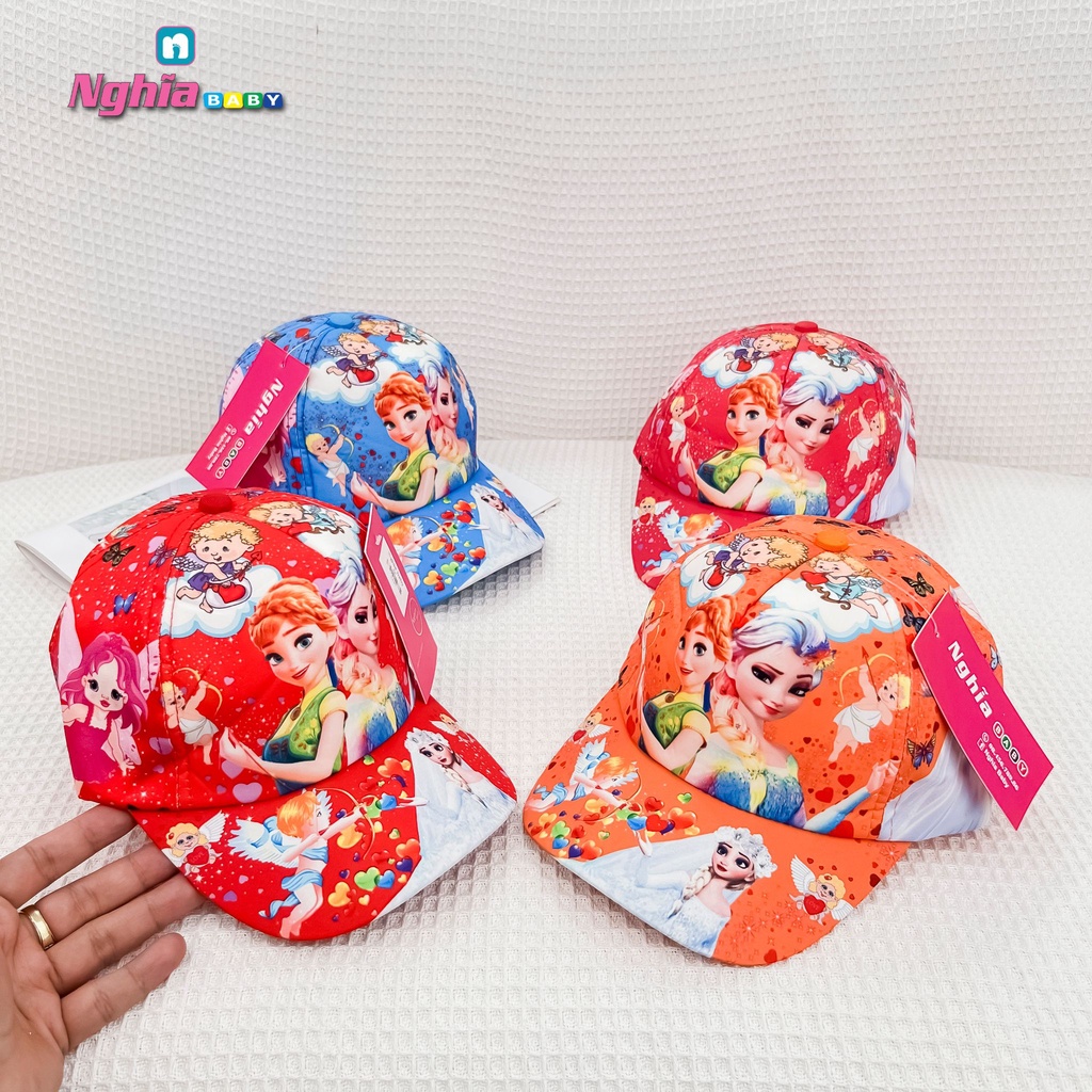 Mũ, nón hello kitty, chuột mickey kim sa L197 NGHĨA BABY siêu dễ thương cho bé gái giá siêu rẻ (GIAO NGẪU NHIÊN MÀU)