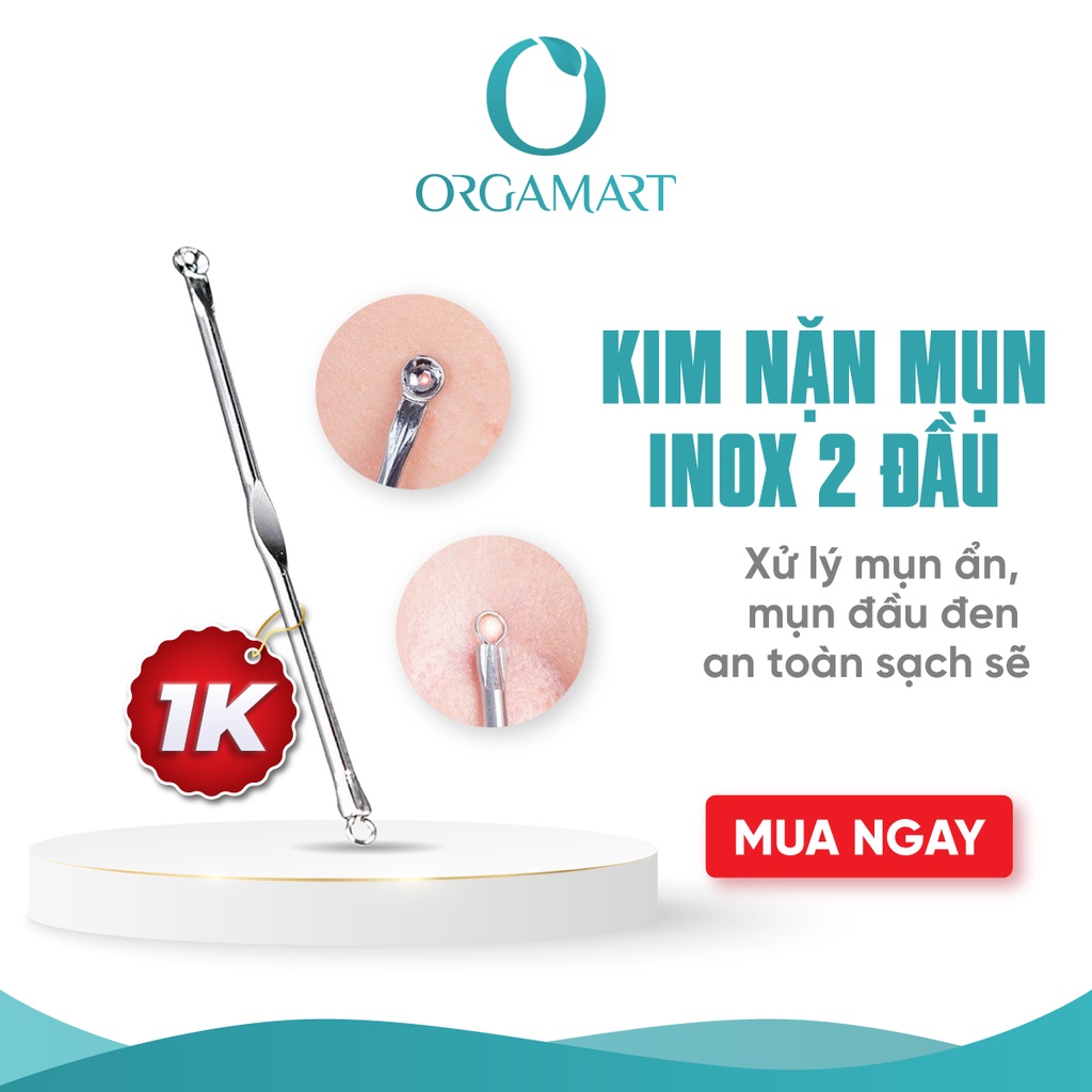 Dụng cụ nặn mụn 2 đầu cán dẹt