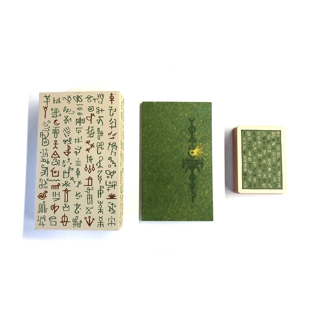 Bộ Bài Green Glyphs Lenormand - Yellow Edition  - Bài Gốc Authentic Chính Hãng 100%
