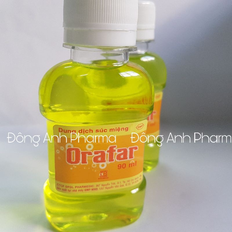 Dung dịch súc miệng sát trùng khử mùi Orafar (Pharmedic) 90ml- Đông Anh Pharma