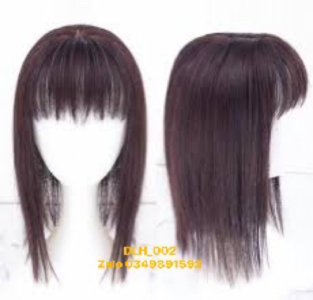 Hình thật Tóc giả che hói/ bạc tóc 25cm DLH _002