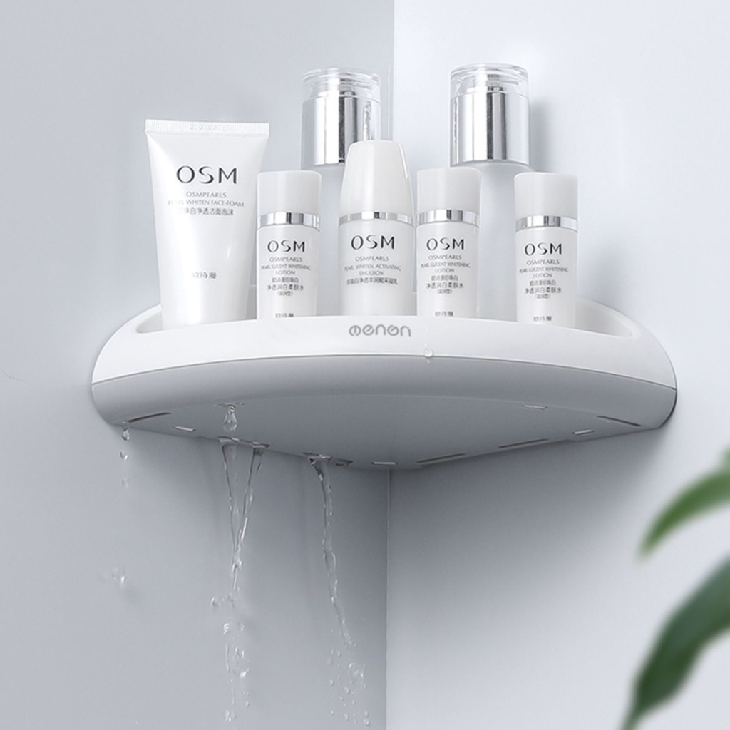 Kệ Góc Dán Tường Cao Cấp OENON, Kệ Đựng Đồ Nhà Tắm, Nhà Bếp Tiên Lợi