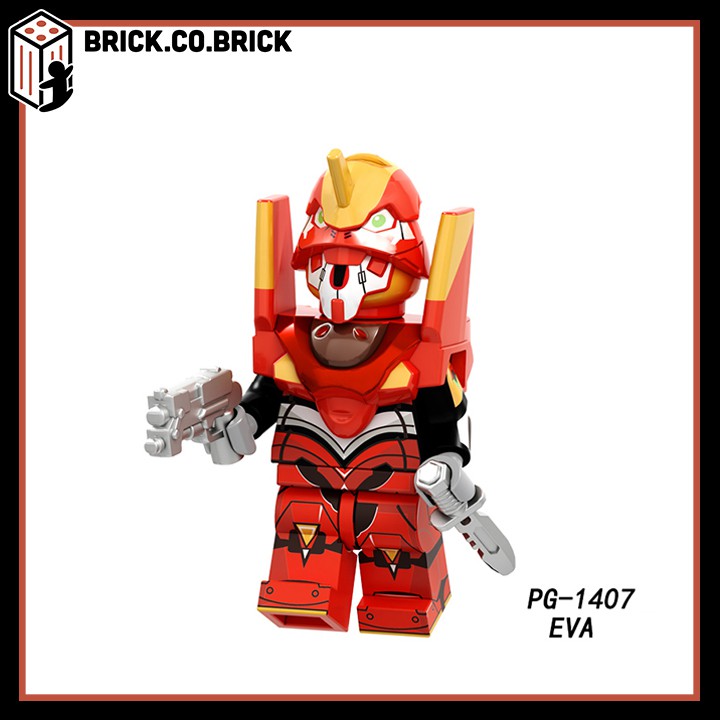 POGO 8237 - Các quái vật từ anime EVA Shin Seiki Evangelion Đồ chơi lắp ráp Mô hình Nhân vật