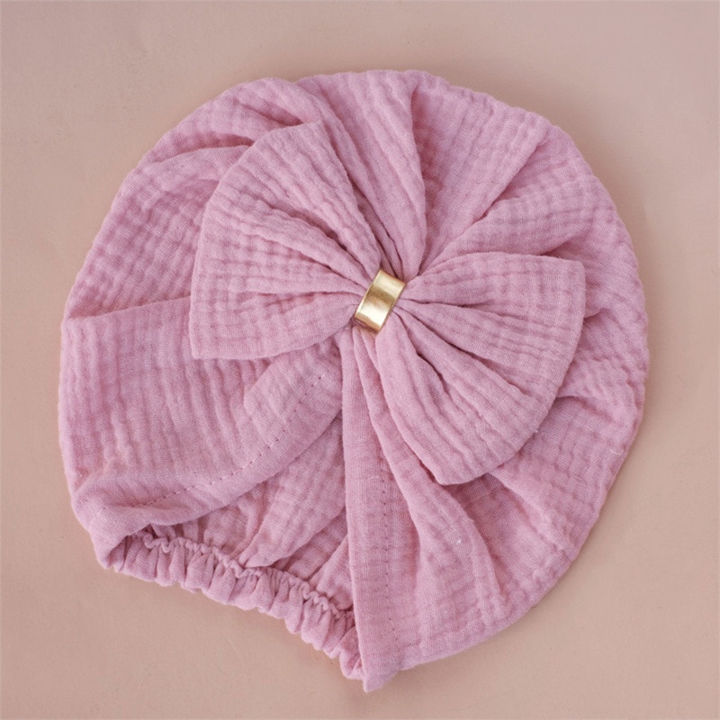 Mũ Beanie Đính Nơ Phong Cách Ấn Độ Đáng Yêu Cho Bé
