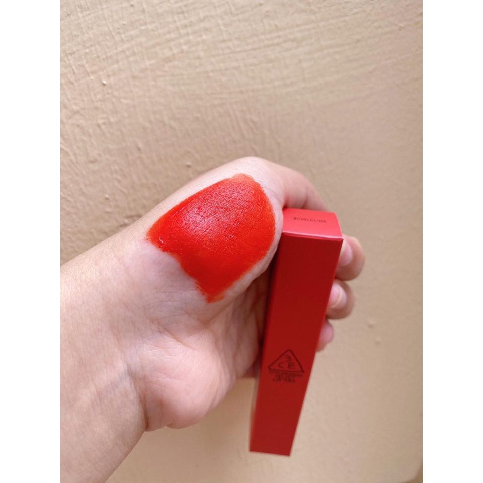 Son kem 3ce velvet lip tint màu Childlike đỏ cam. | Thế Giới Skin Care