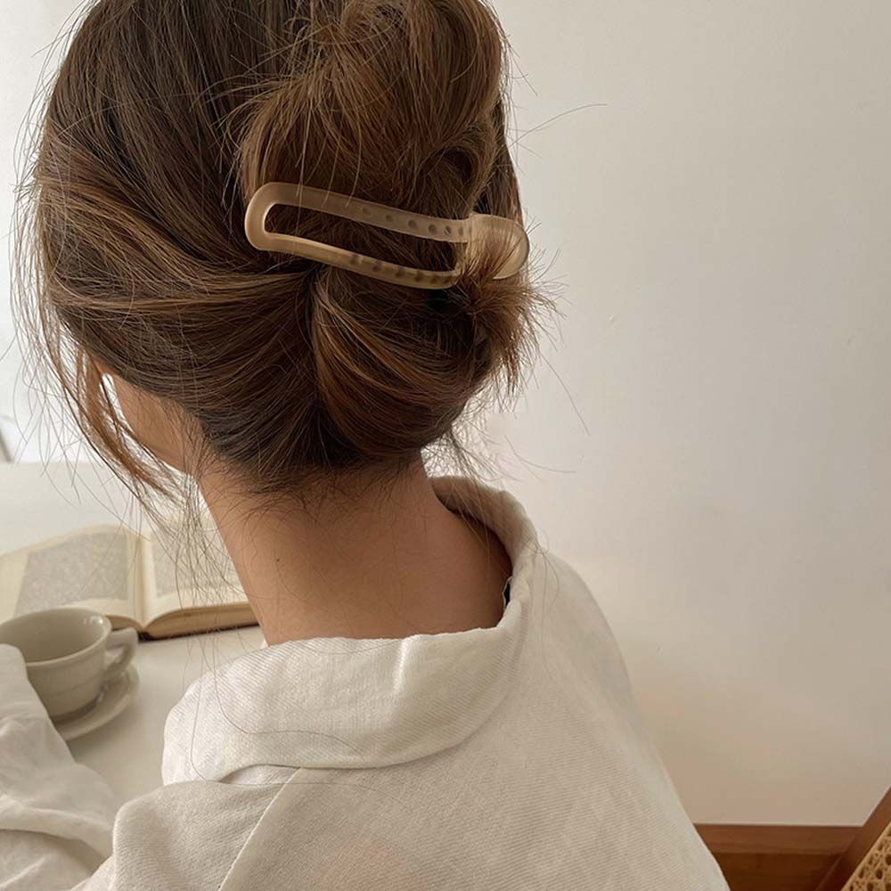 Kẹp Tóc Mỏ Vịt Bằng Acrylic Nhiều Màu Sắc Phong Cách Hàn Quốc Cổ Điển Cho Nữ