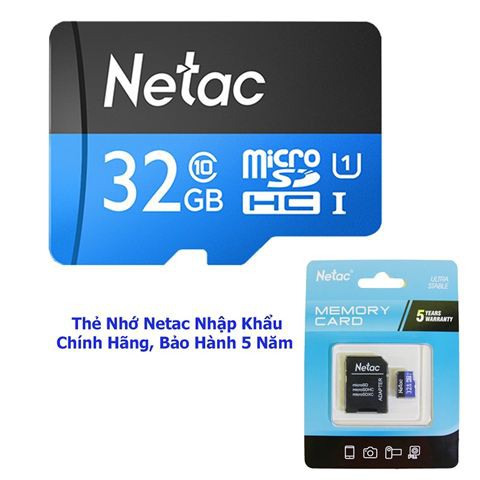 Thẻ nhớ 32g netac chính hãng vinago bảo hành 5 năm toàn quốc | BigBuy360 - bigbuy360.vn