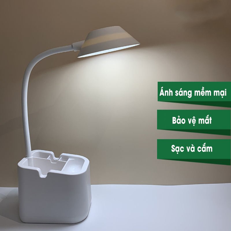 Đèn Học Chống Cận Sạc Tích Điện Cảm Ứng Nhạy 3 Chế Độ Cao Cấp ĐÈN NAMI