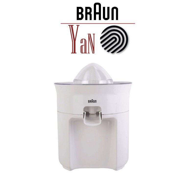 Máy vắt cam vỏ nhựa cao cấp đầu rót trực tiếp 1L Braun CJ3050 60W màu trắng - Hàng chính hãng