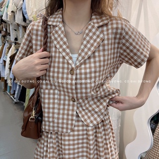 sơ mi kẻ vest 6124