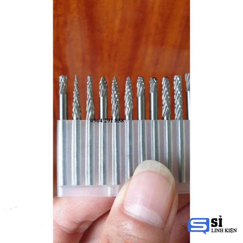 Mũi mài khắc kim loại tổng hợp trục 3mm 3X3MM