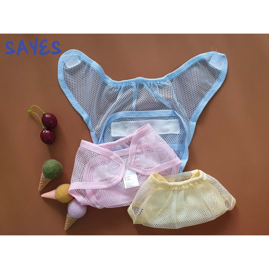 CÓ SẴN  Tả dán, bỉm vải lưới thoáng mát cho bé sơ sinh