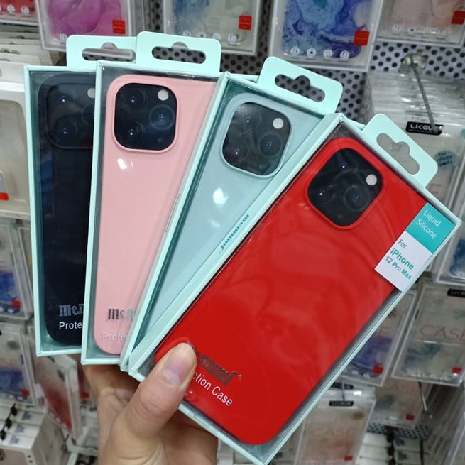 Ốp lưng Silicon chống bẩn Memumi trơn iPhone 12 Pro-IPhone 12 Pro Max
