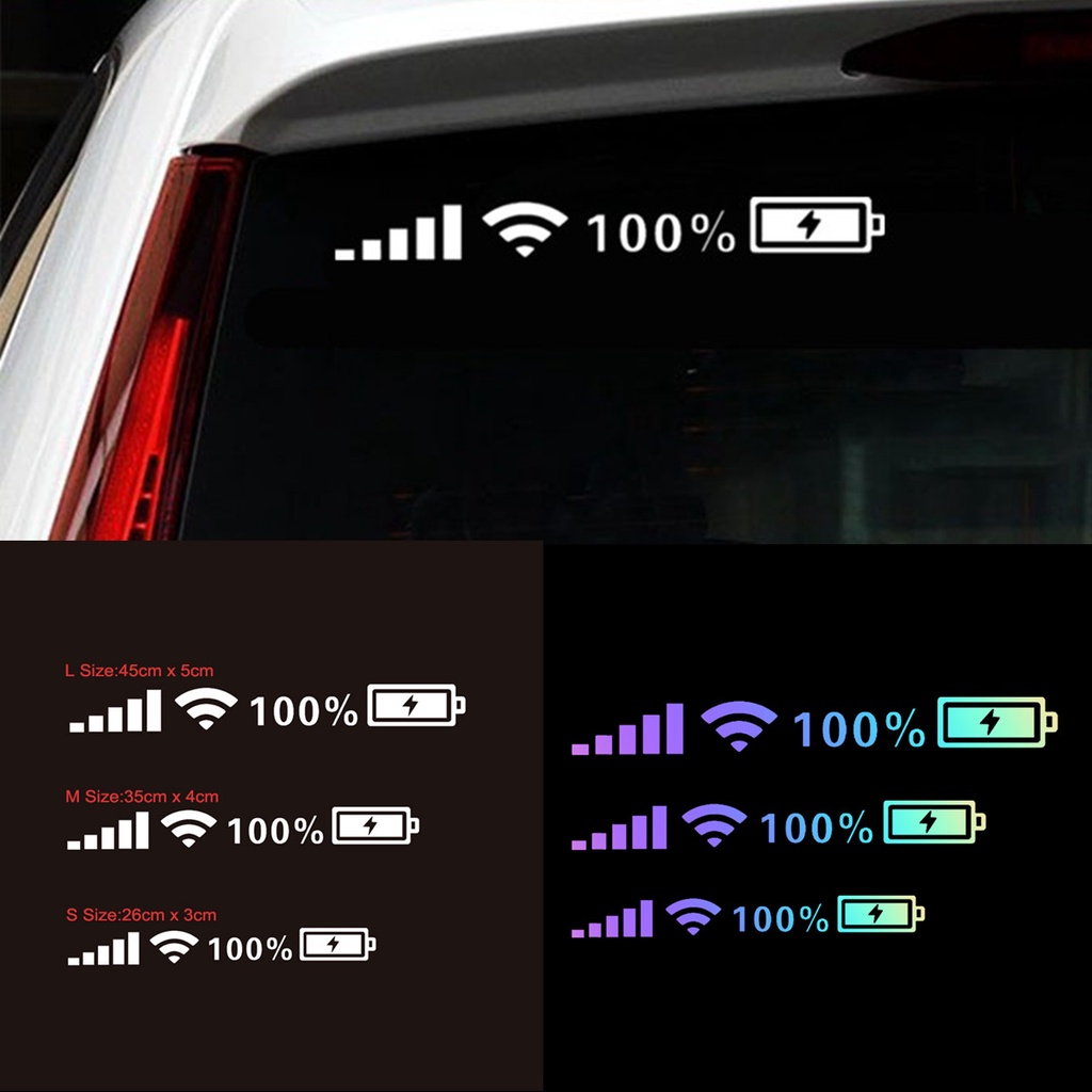 Nhãn Dán Trang Trí Xe Hơi/Xe Máy Màu Laser Thiết Kế Độc Đáo