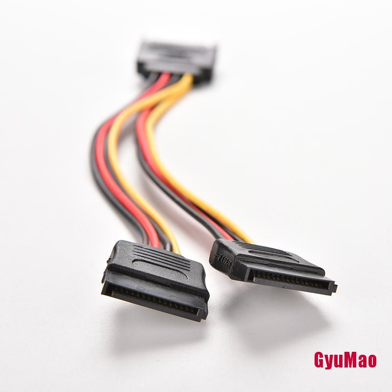 Cáp Chia Nguồn SATA Male Sang SATA Female 1:2 Y 15 Pin Cho Máy Tính