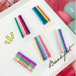 Set 10 Kẹp ghim tóc nhiều màu