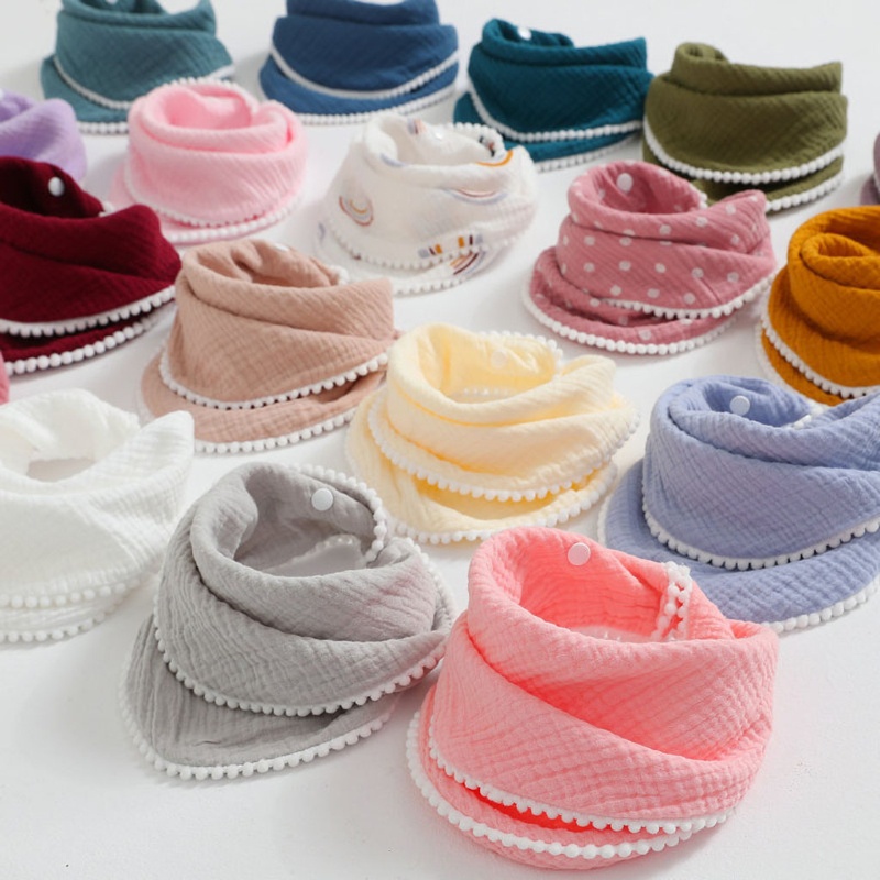 Yếm Cotton Muslin Đeo Đầu Giảm Đau Thoải Mái Không Độc Hại Dùng Làm Đạo Cụ Chụp Ảnh Cho Ba Mẹ Và Bé