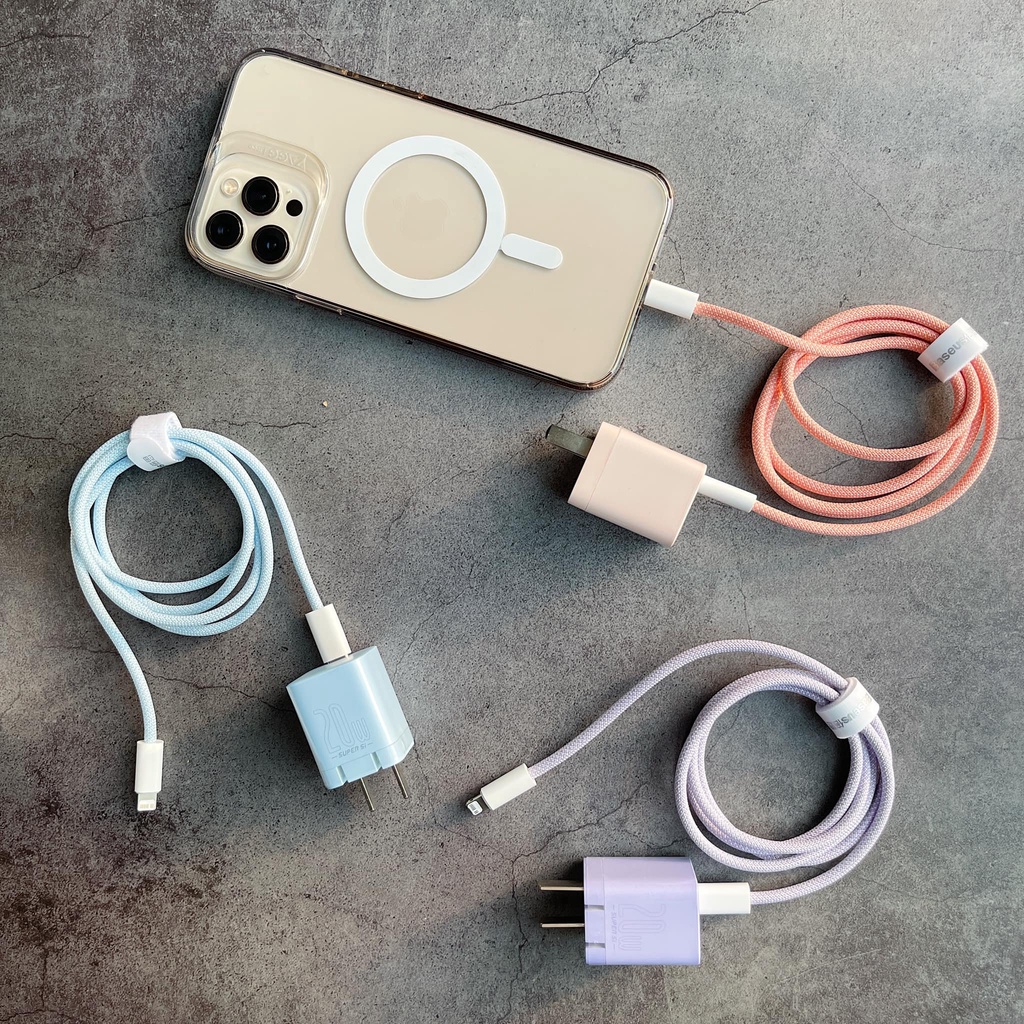 Củ sạc nhanh Baseus 20W USB C hỗ trợ sạc nhanh Type C PD cho iP