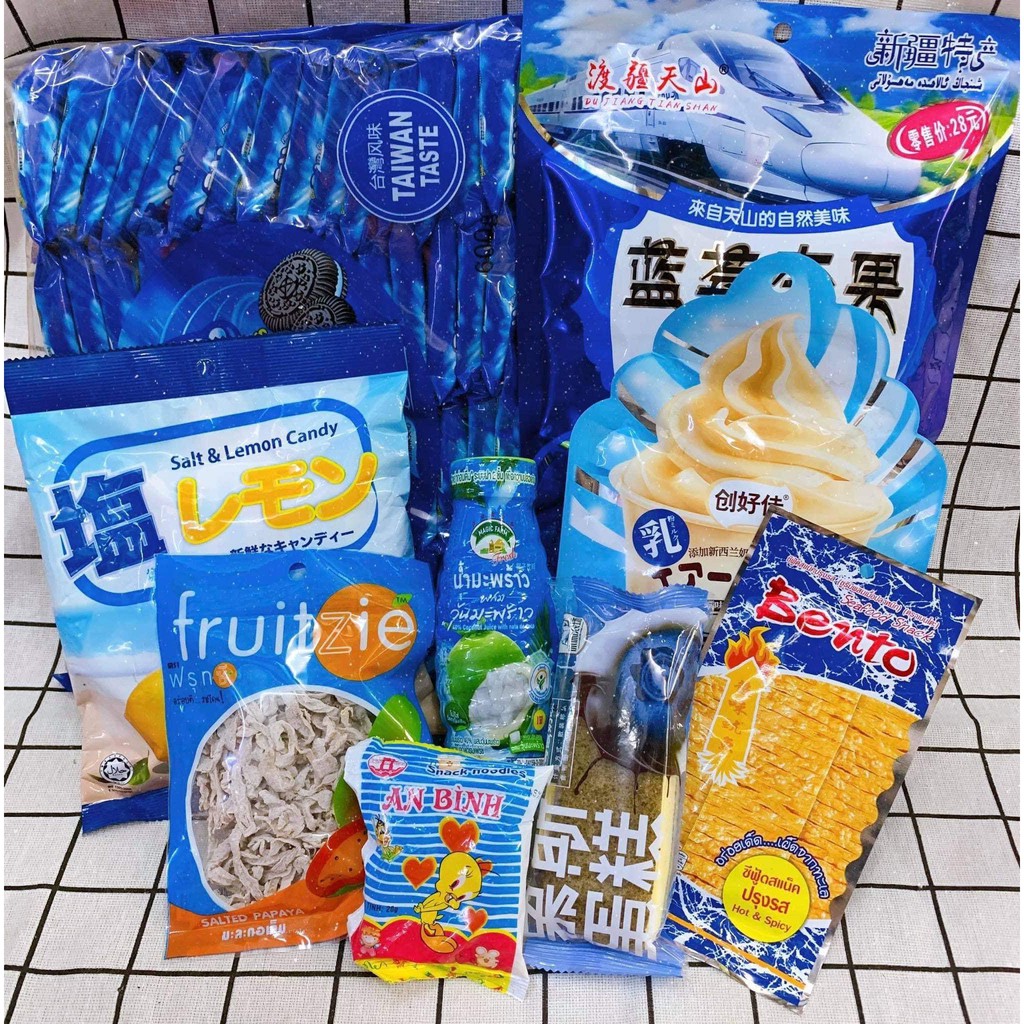 Combo ăn vặt theo màu FREE GÓI QUÀ VÀ NƠ | BigBuy360 - bigbuy360.vn