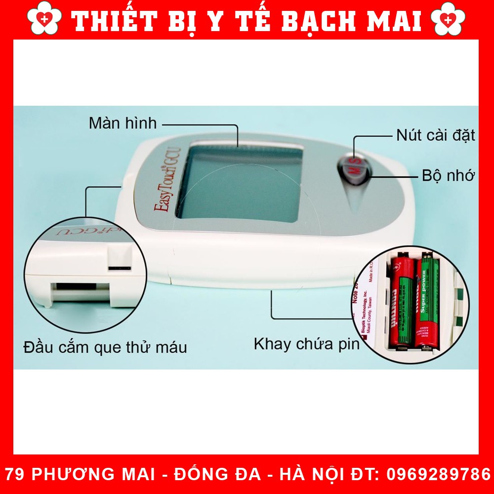 Máy Đo Đường Huyết, Mỡ Máu, Gout [3 Trong 1] Easy Touch ET322 Rossmax