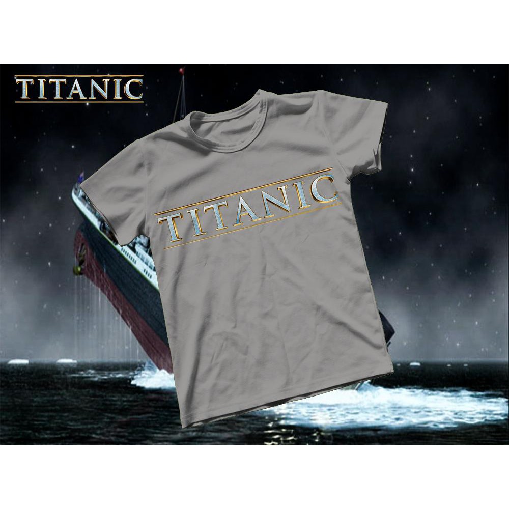 Áo thun Cotton Unisex - Movie - Titanic - Chữ titanic