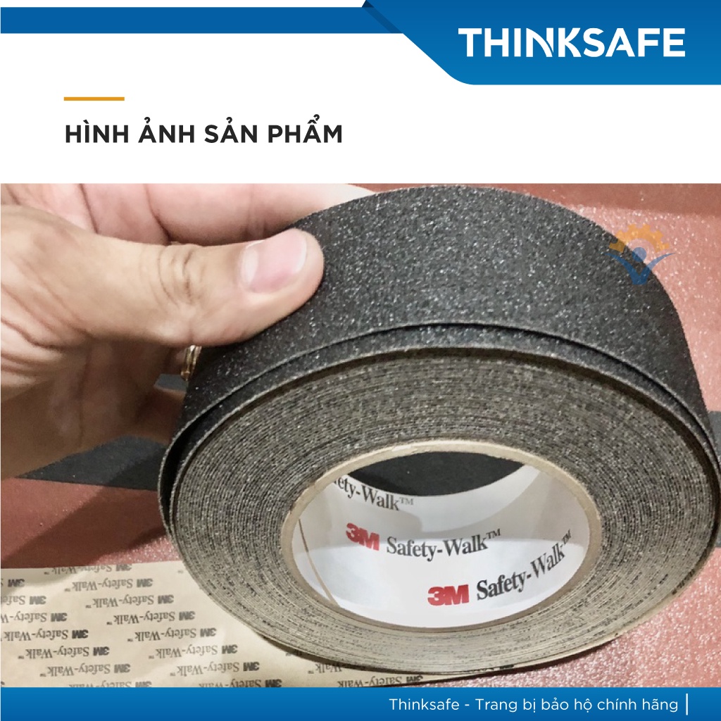 Băng keo chống trượt 3M Safety-Walk 610 dán cầu thang, nền sàn, tăng độ nhám, chống trơn trượt (khổ 5cm)- Thinksafe