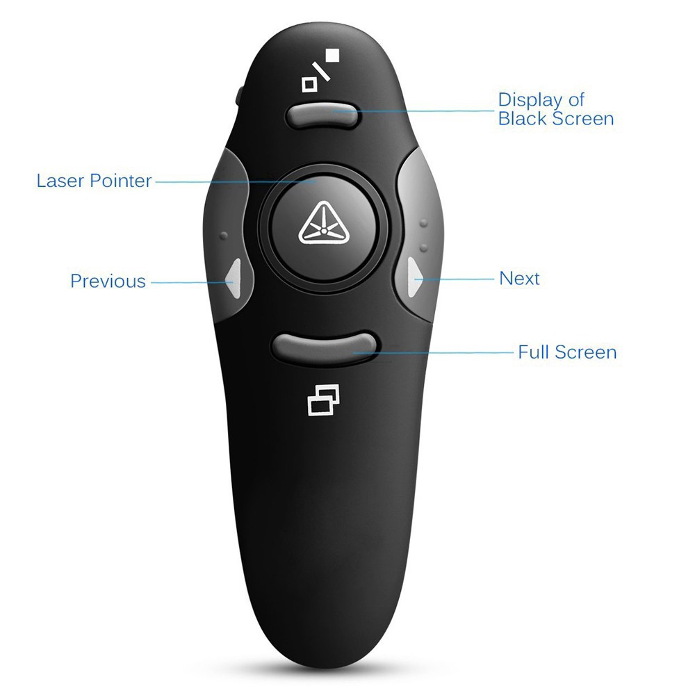 2.4GHz Wireless USB Presenter Powerpoint PPT Flip Pen Pointer Laser Remote Control