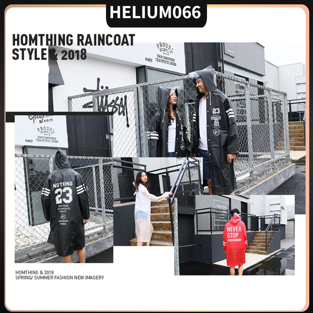 Áo mưa EVA Vải Thời trang Phiên bản khoác Nam Nữ Người lớn Đi bộ đường dài Helium066
