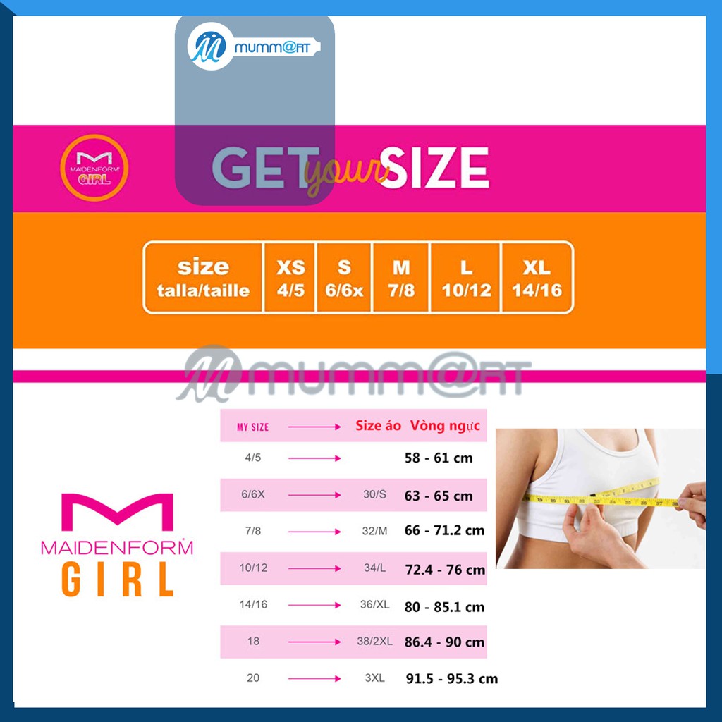 Áo ngực không gọng, cài trước, cài sau, mút mỏng xuất Mỹ, áo lót cho học sinh mềm, thấm hút mồ hôi - Mummart | BigBuy360 - bigbuy360.vn