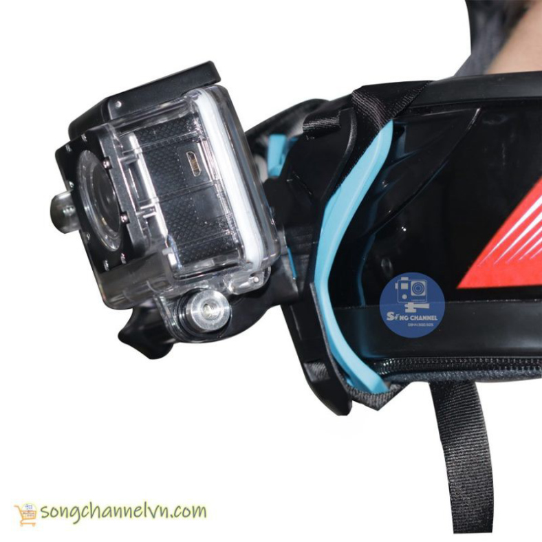 Dây Đeo Action Camera, GoPro Vào Cằm Mũ Bảo Hiểm