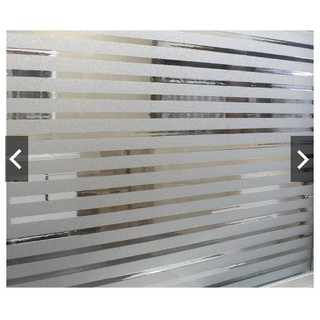 Decal dán kính sọc trắng