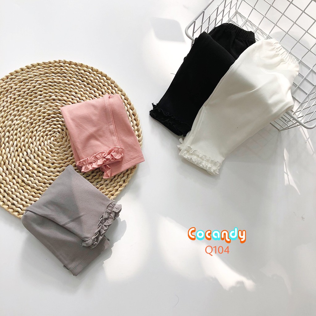 [Cocandy Official Store] Quần thun cho bé -dáng legging, chân bèo, chất liệu thun cotton mềm mại cho bé từ 5 đến 23 kg