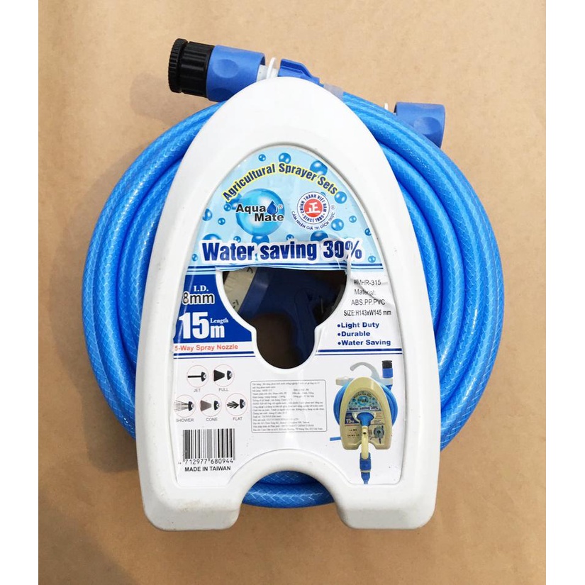 ( HOT ) Bộ phun tưới nông nghiệp 5 chế độ phun và 15 mét ống phun nước mini